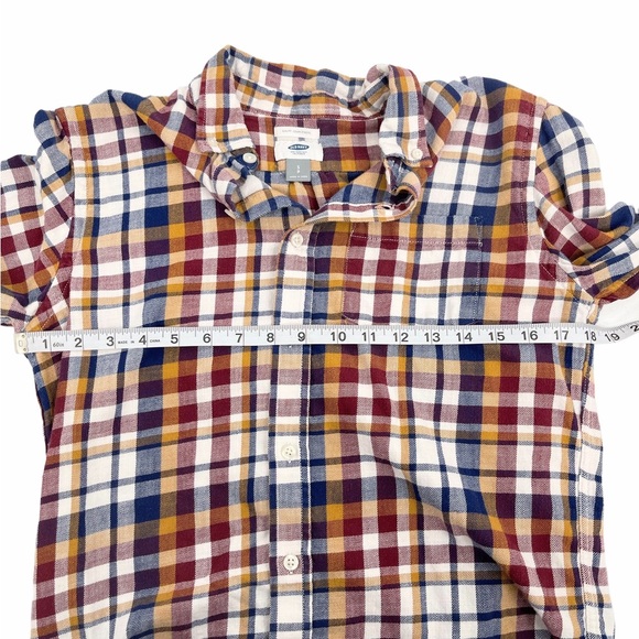 Old Navy Slim Fit Plaid Button Up Shirt Size Small - Picture 9 of 10